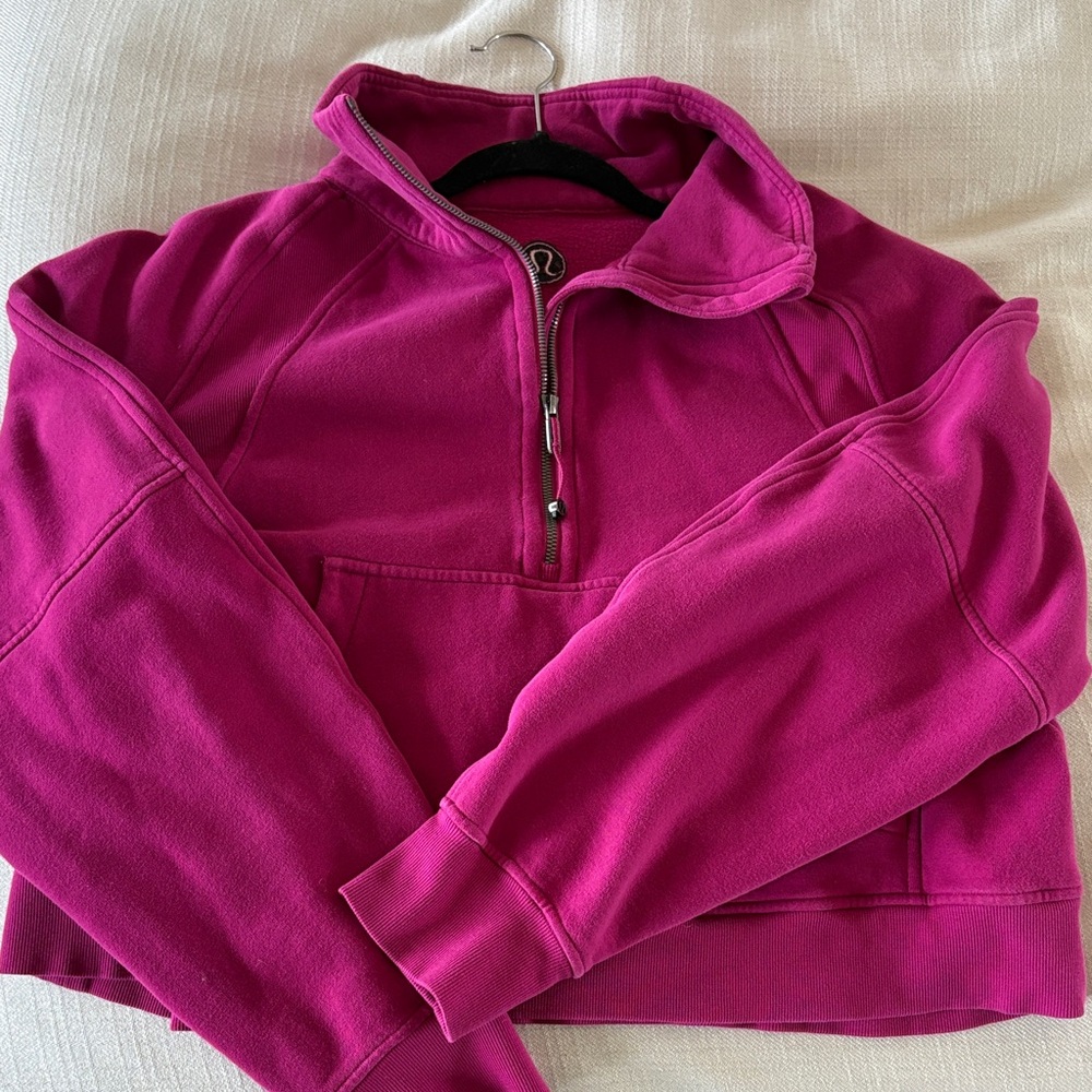 lululemon athletica Women's Cowl Quarter-Zip Pullover - Magenta